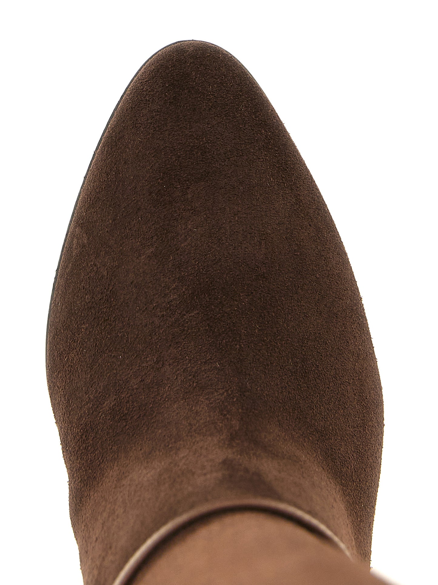 Brown Calfskin Over The Knee