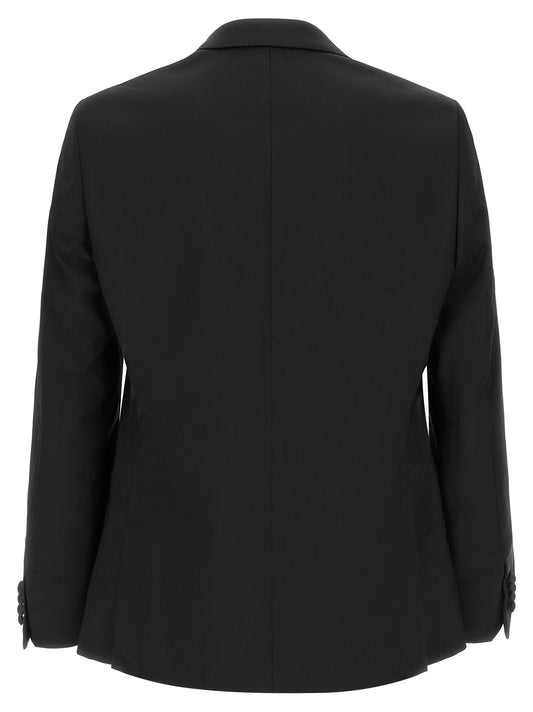 Black Wool Two-Piece Suit