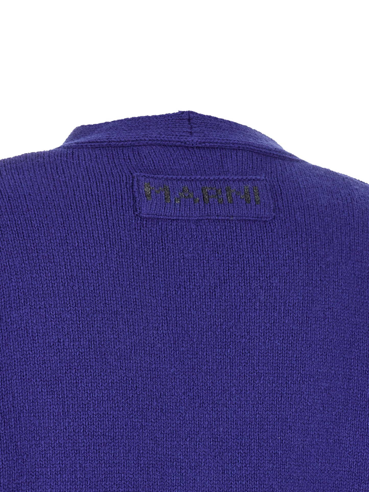 Blue Virgin Wool Cardigan