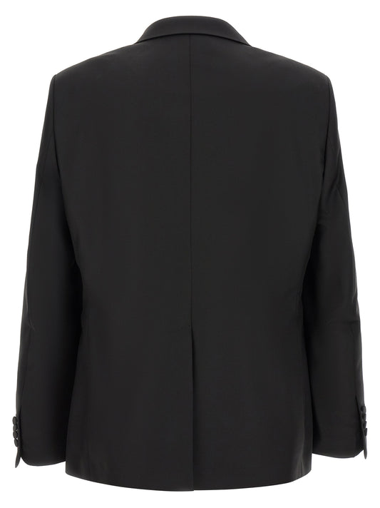 Black Virgin Wool Two-Piece Suit
