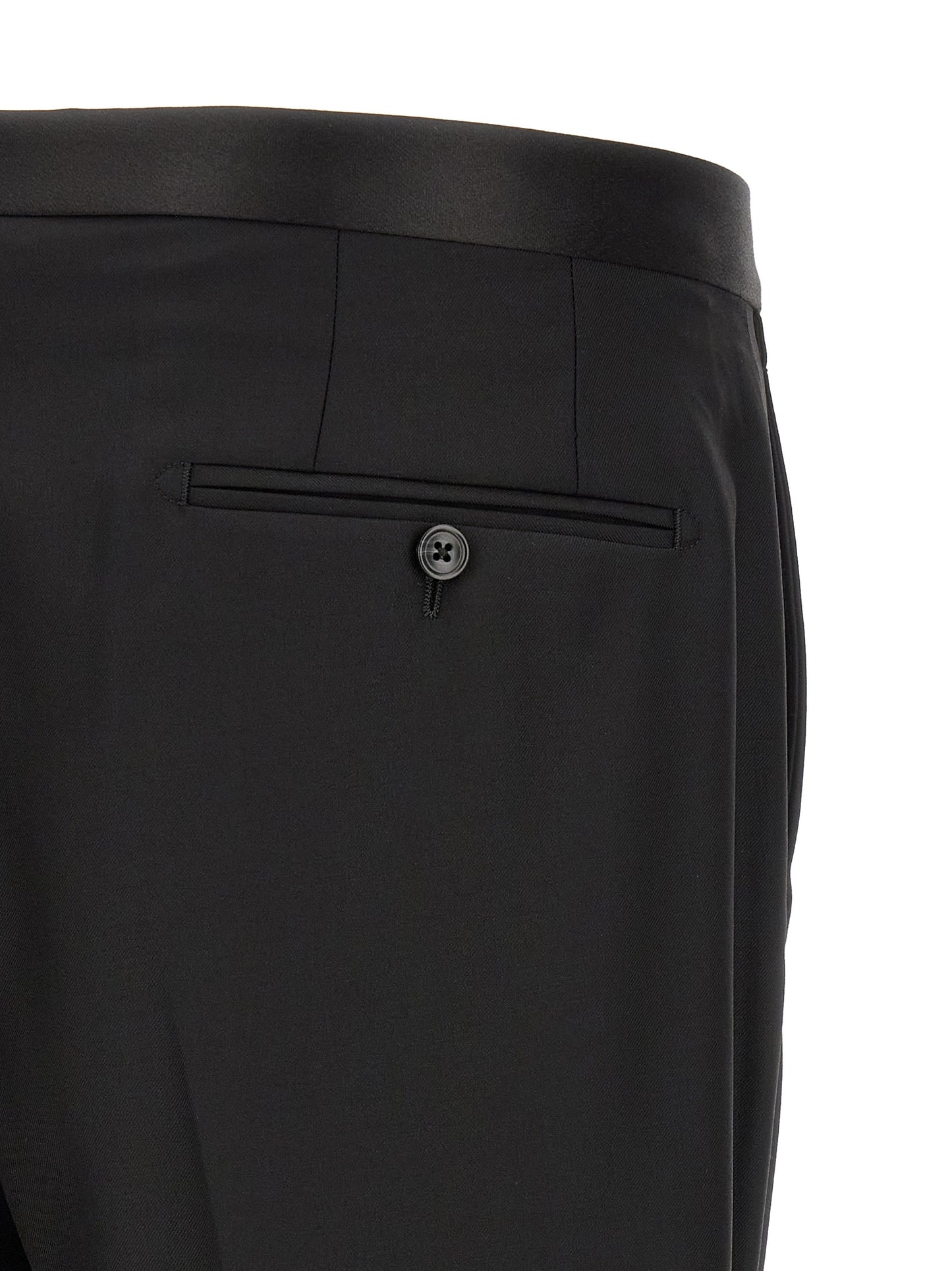 Black Virgin Wool Two-Piece Suit