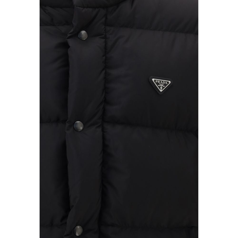 Black Nylon Full-Length Jacket