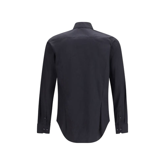 Black Cotton Dress Shirt