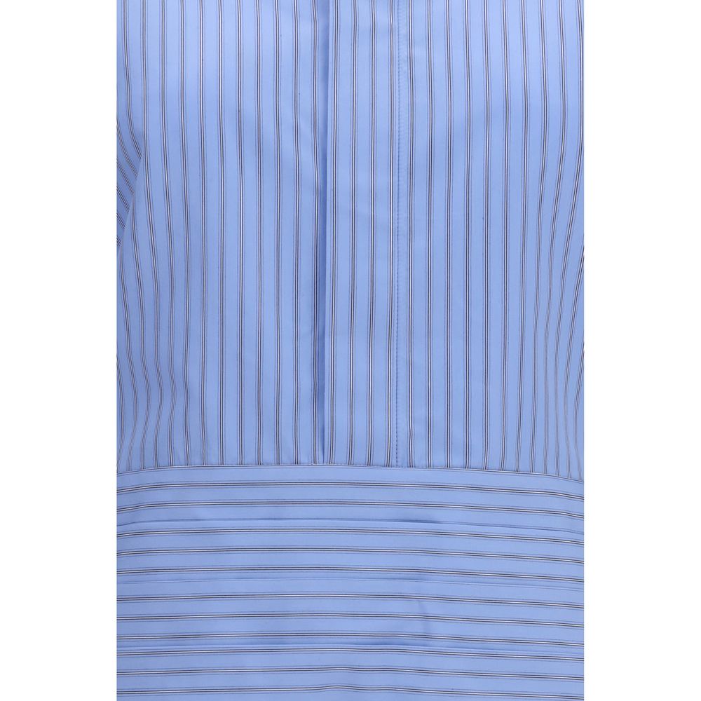 Blue Cotton Pattern Shirt