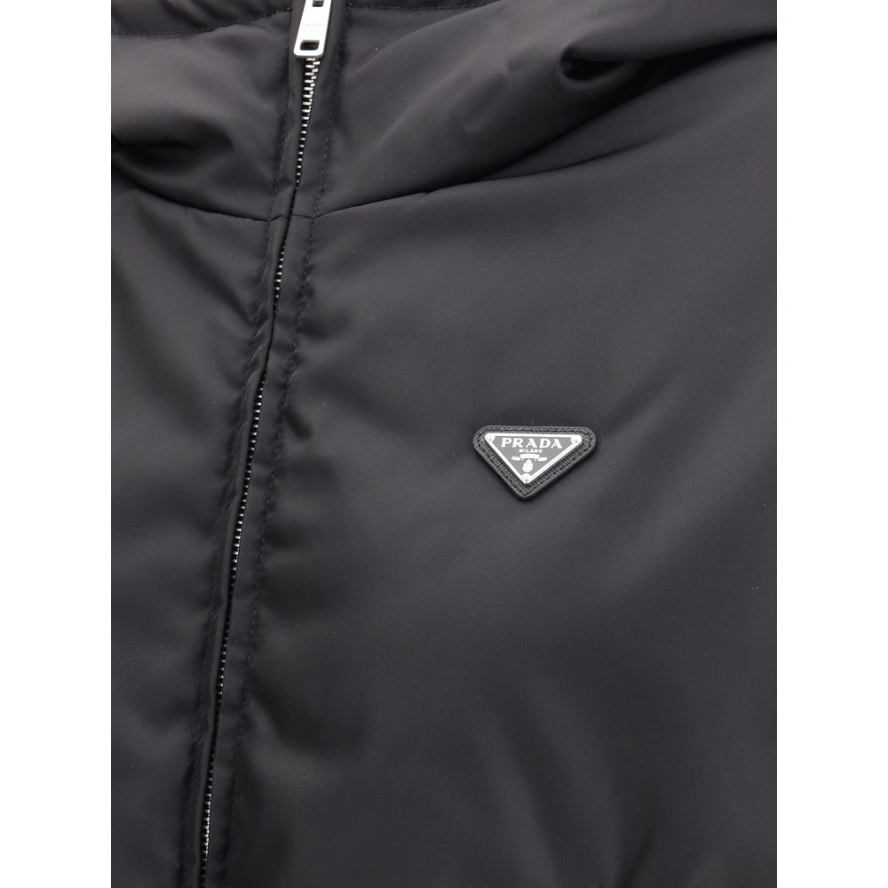 Black Recycled Polyamide Shell Jacket