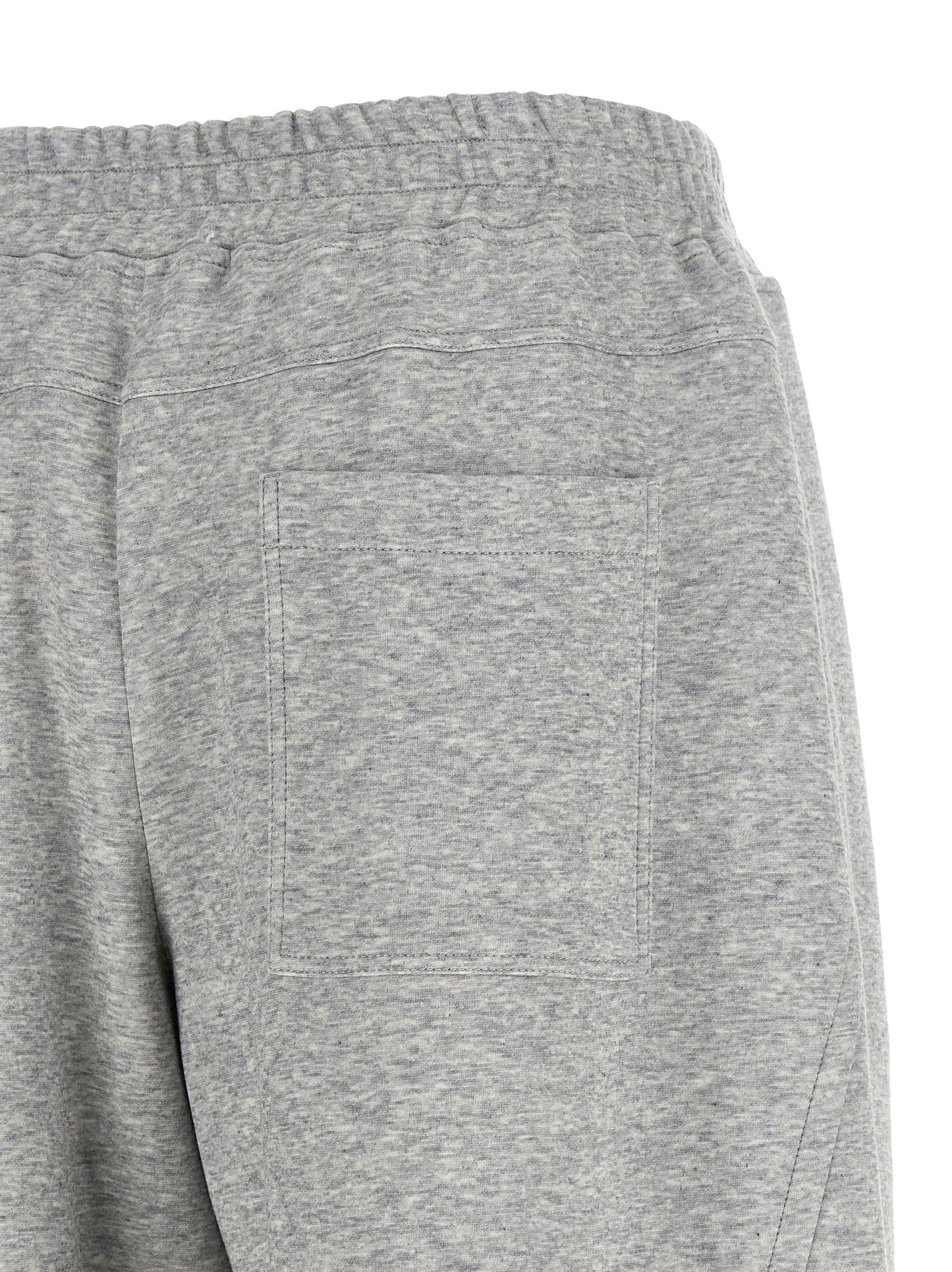 Gray Cotton Athletic Pants