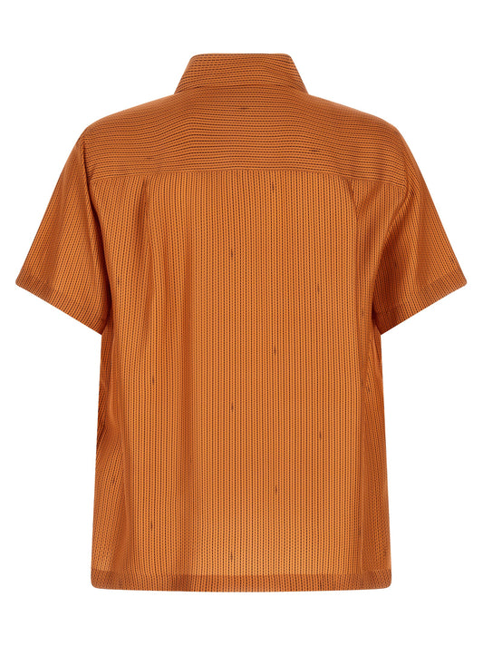 Orange Silk Blouse
