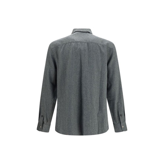 Gray Wool Oves Aries Dress Shirt