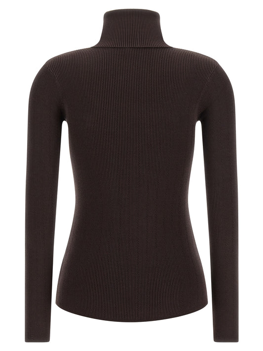 Brown Lycra Cardigan