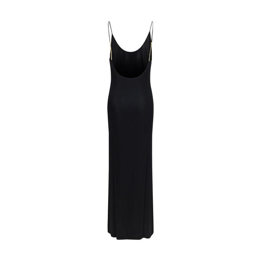 Black Viscose Casual Dress