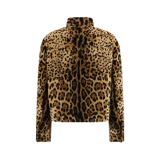 Brown Cotton Full-Length Jacket