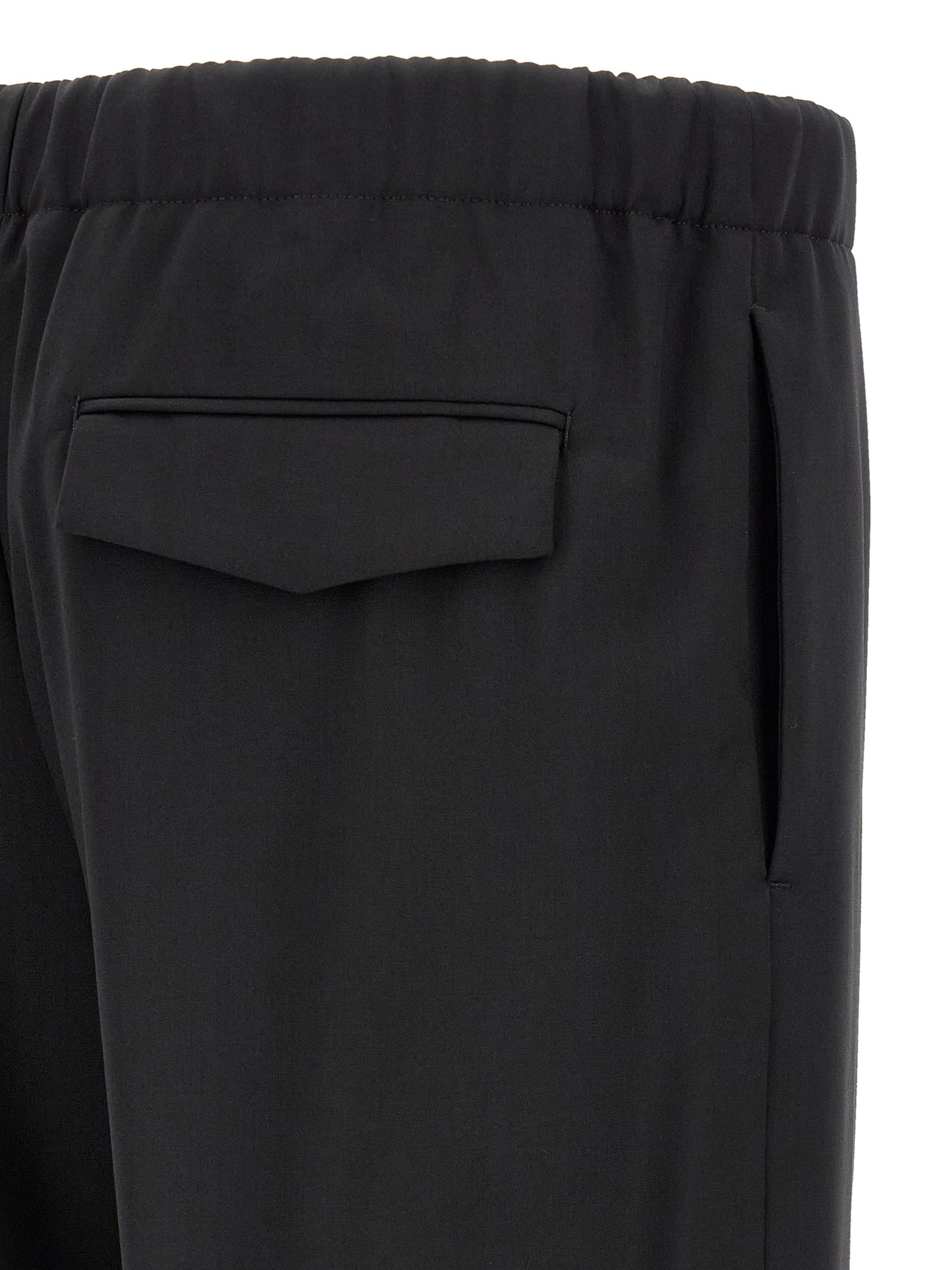 Black Virgin Wool Dress Pants