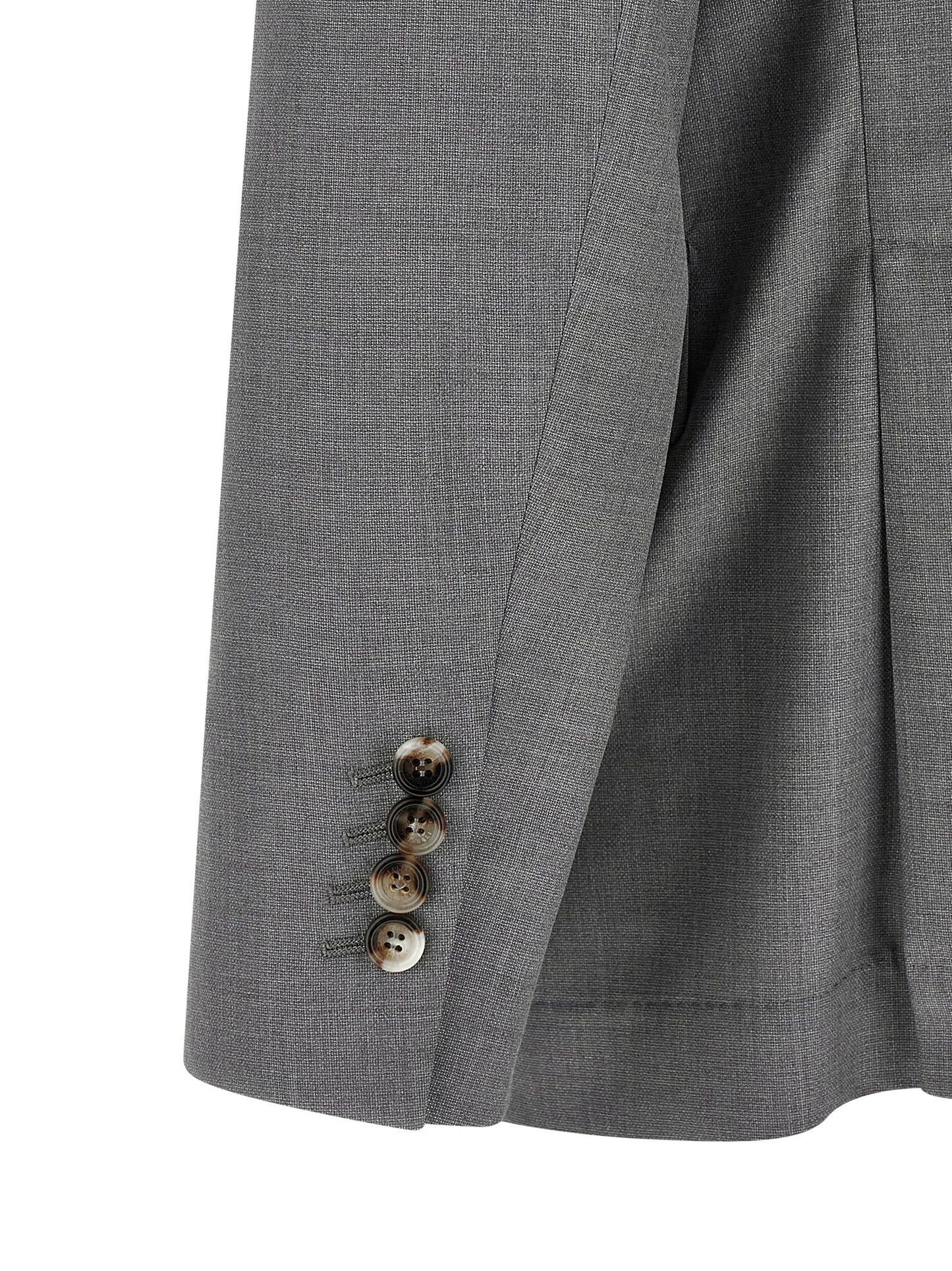 Gray Virgin Wool Blazer