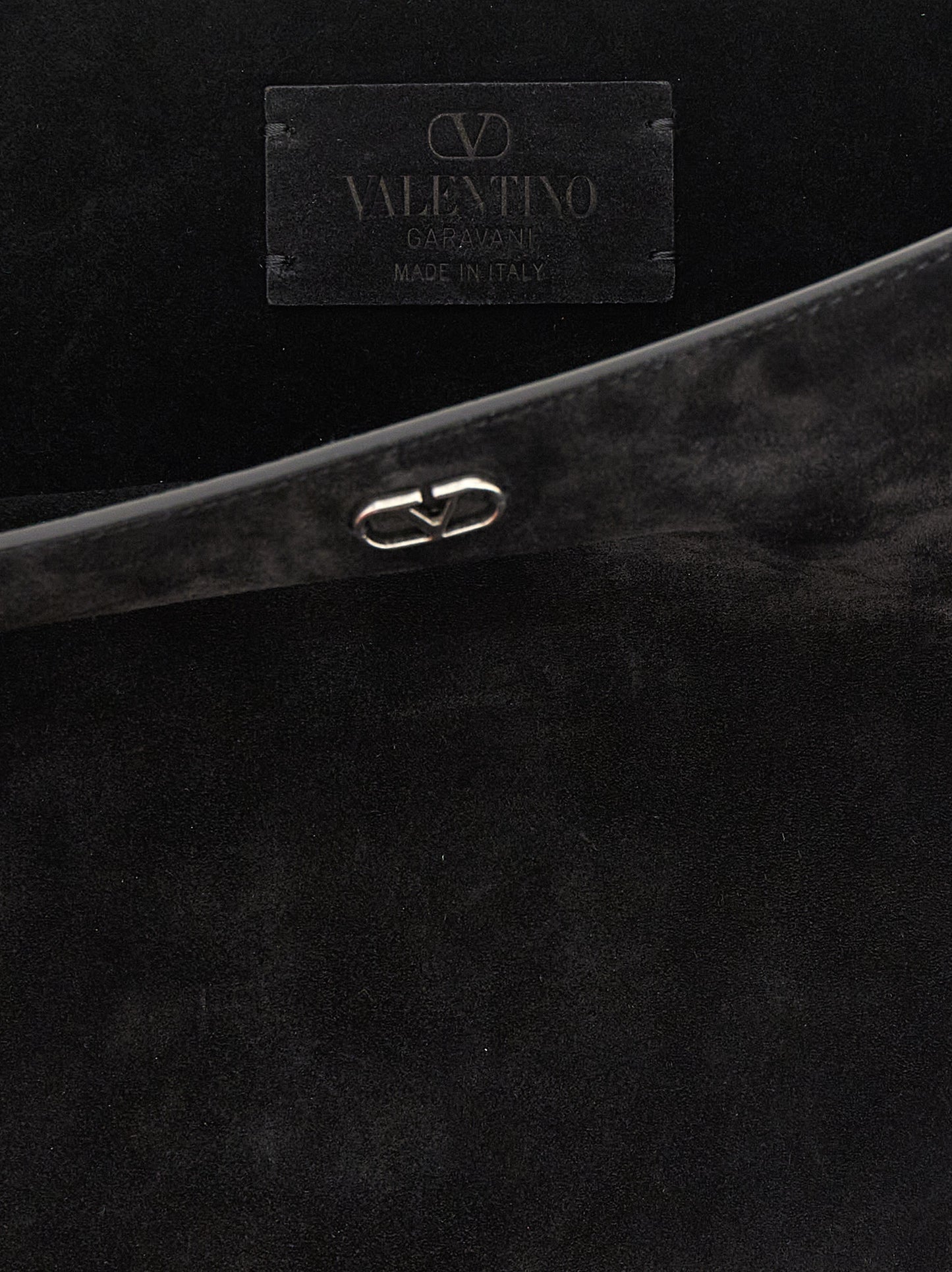 Black Calfskin Shoulder Bag