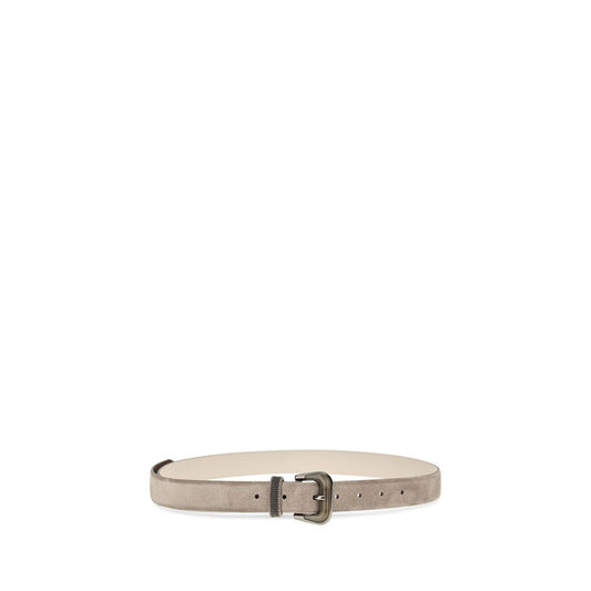 Beige Calf Leather Bos Taurus Regular Belt