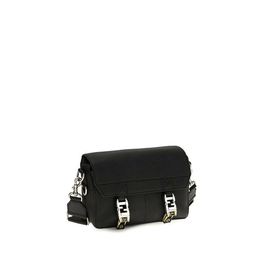 Black Calf Leather Bos Taurus Shoulder Bag