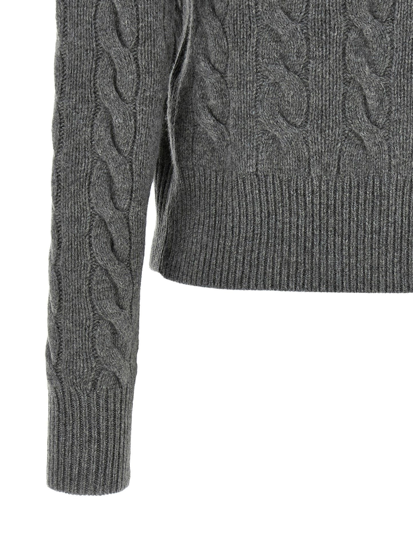 Gray Wool Cardigan