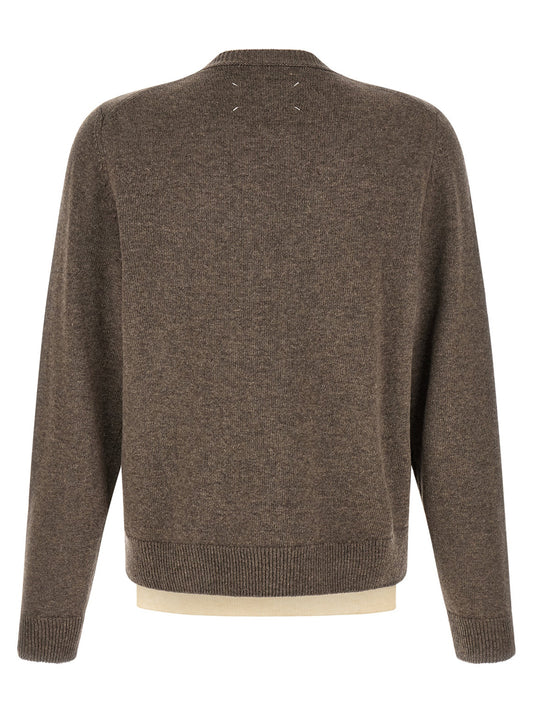 Brown Virgin Wool Cardigan