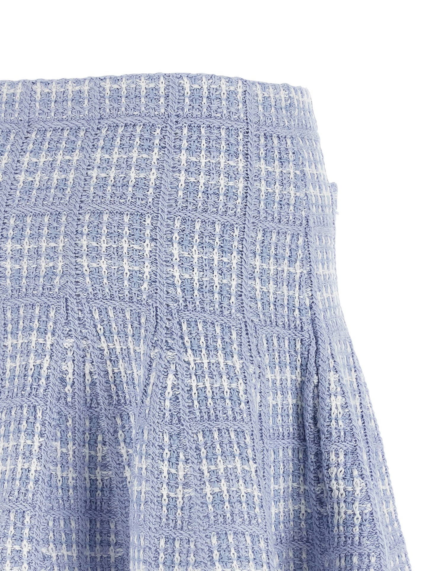 Blue Cotton Long Skirt