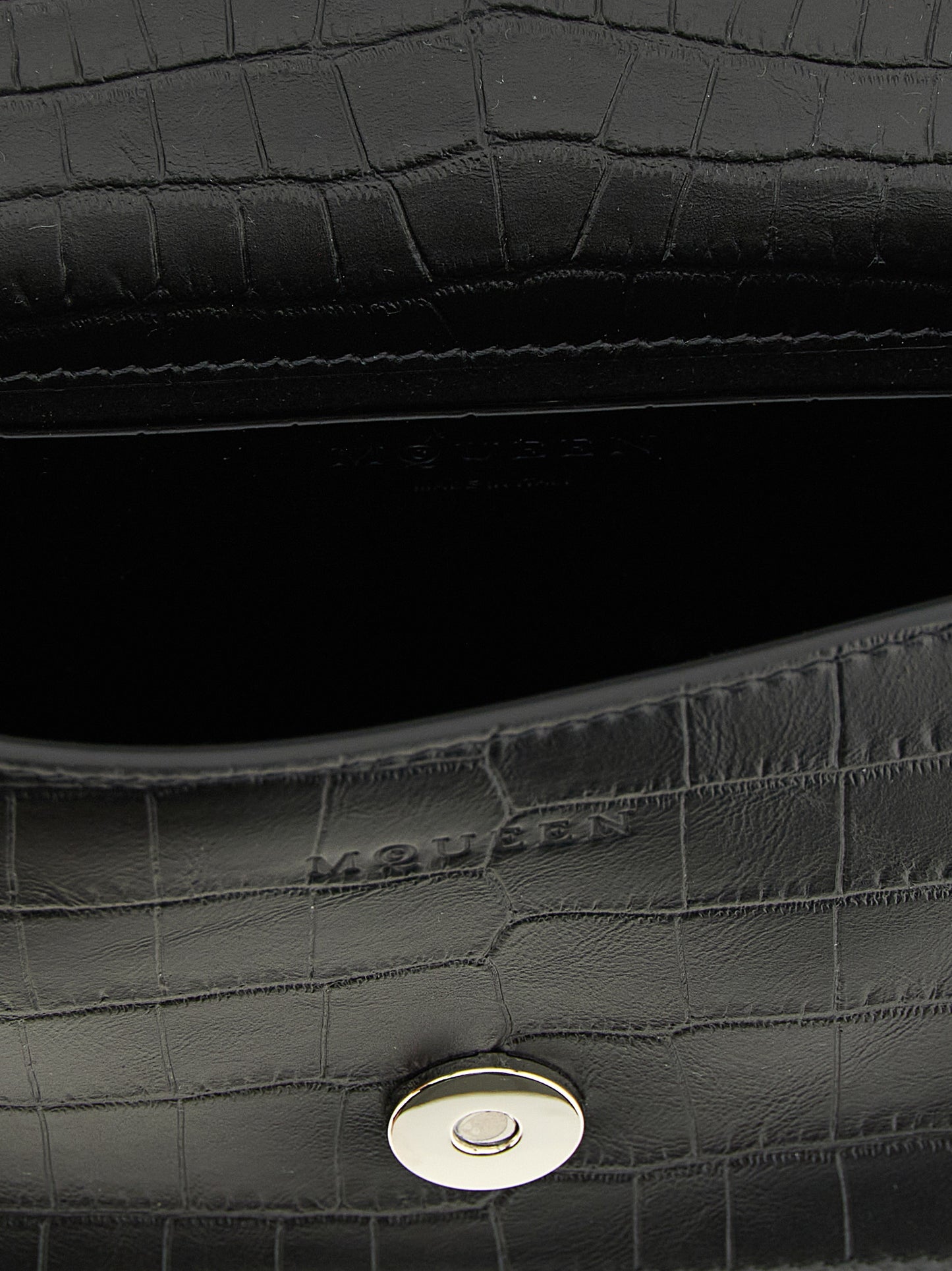 Black Calfskin Shoulder Bag