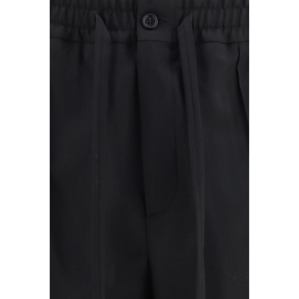 Black Wool Oves Aries Chino Pants