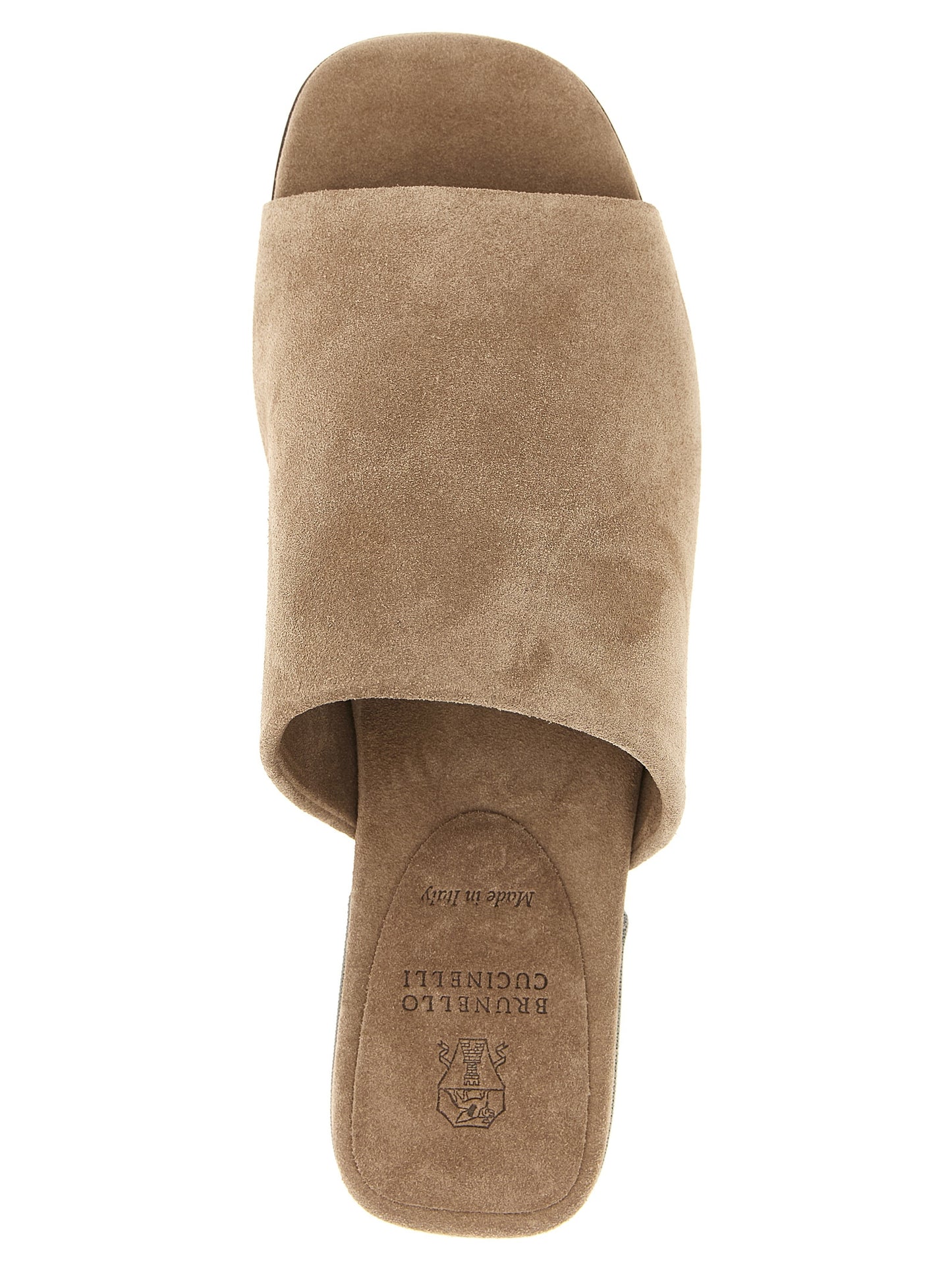 Brown Calfskin Slides
