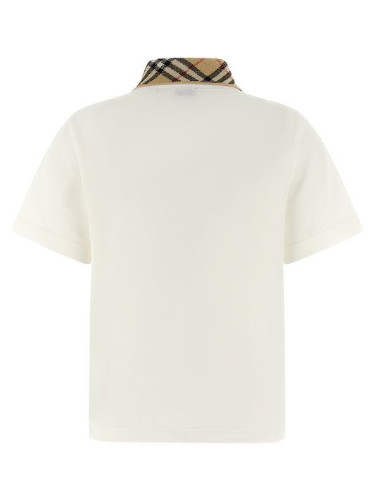 White Cotton Polo Shirt