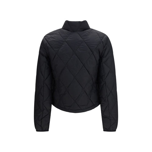 Black Polyamide Full-Length Jacket