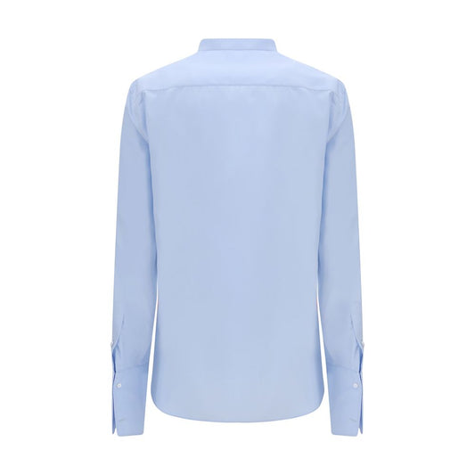 Blue Cotton Dress Shirt