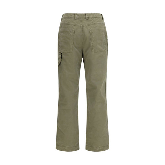 Bicolor Cotton Casual Pants