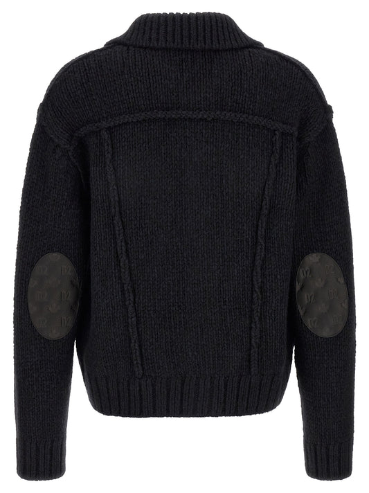 Blue Marabou Cardigan