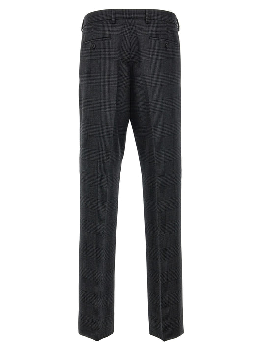 Gray Virgin Wool Dress Pants