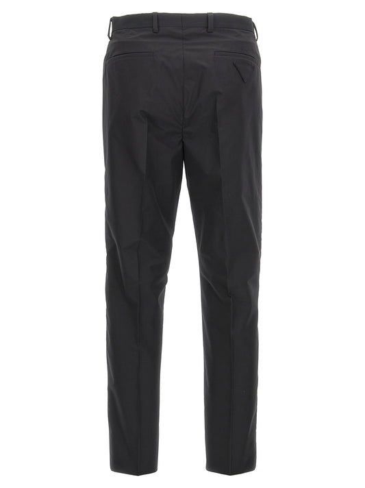 Black Cotton Dress Pants