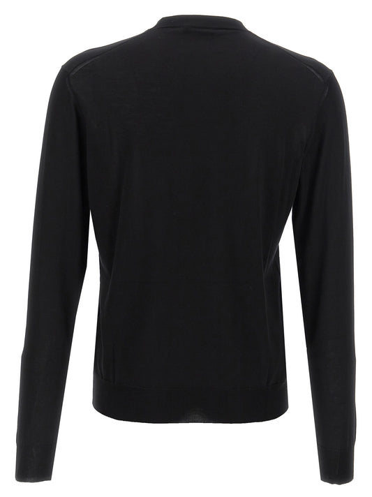 Black Silk Cardigan
