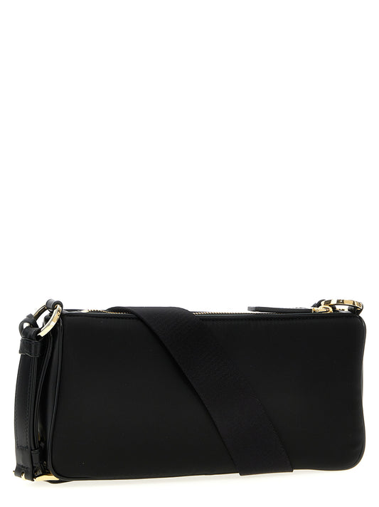 Black Polyamide Shoulder Bag