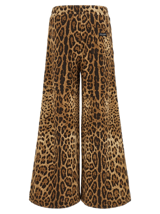 Brown Cotton Casual Pants