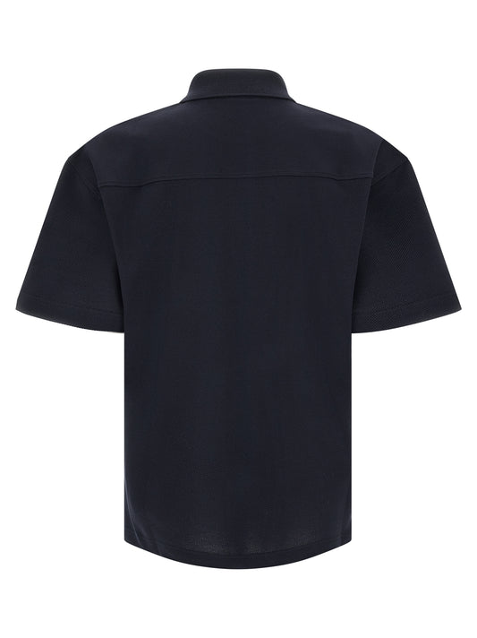 Blue Cotton Polo Shirt