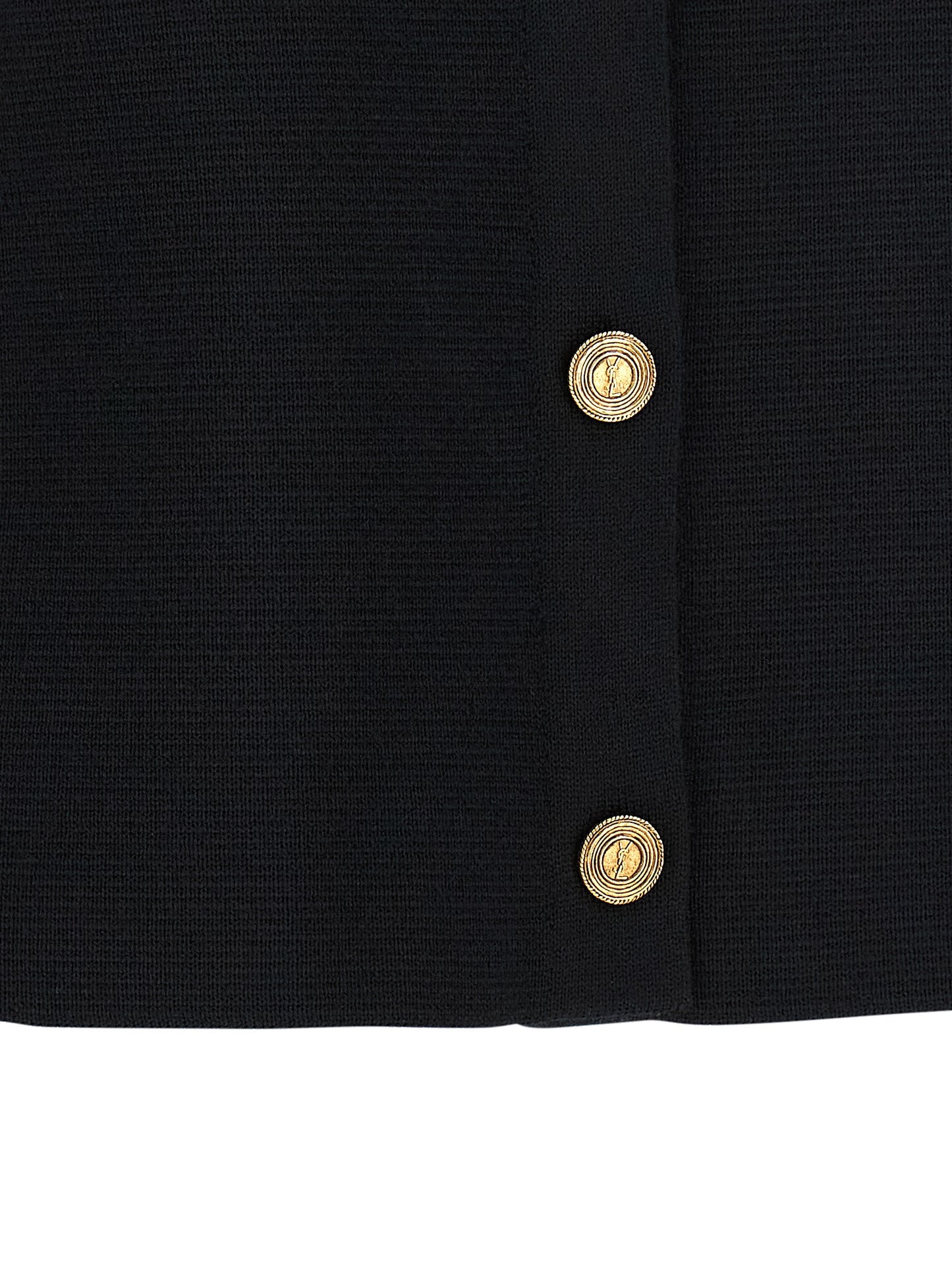 Black Wool Cardigan