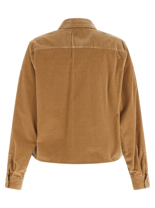 Beige Cotton Denim Jacket