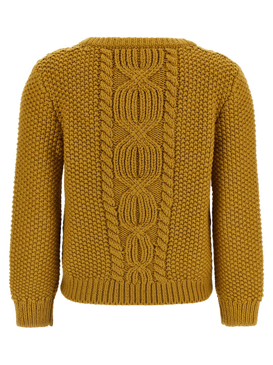 Bicolor Wool Cardigan