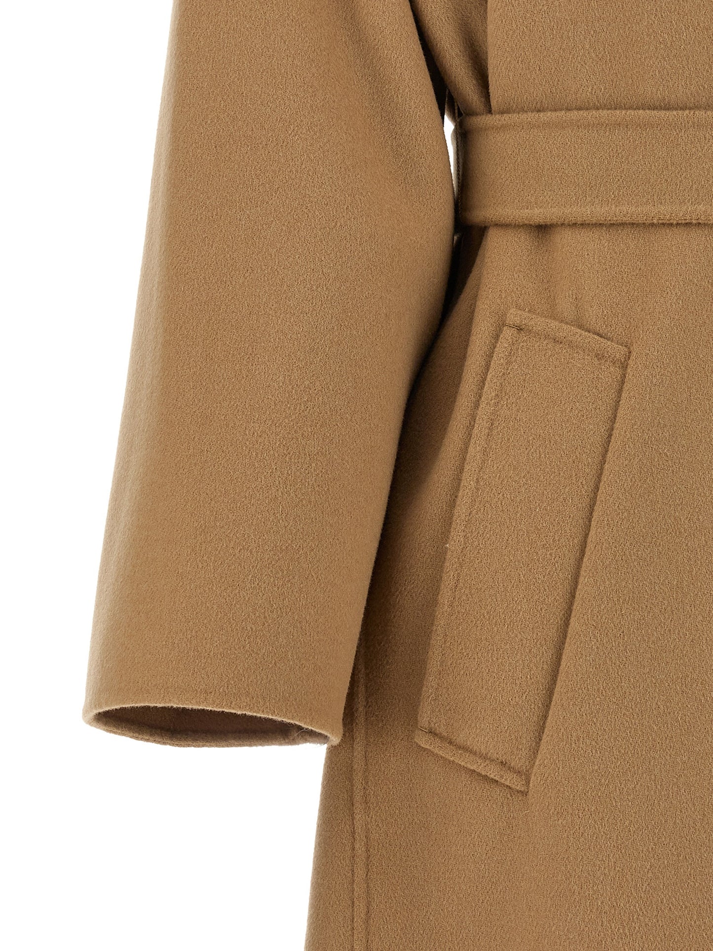 Beige Virgin Wool Coat