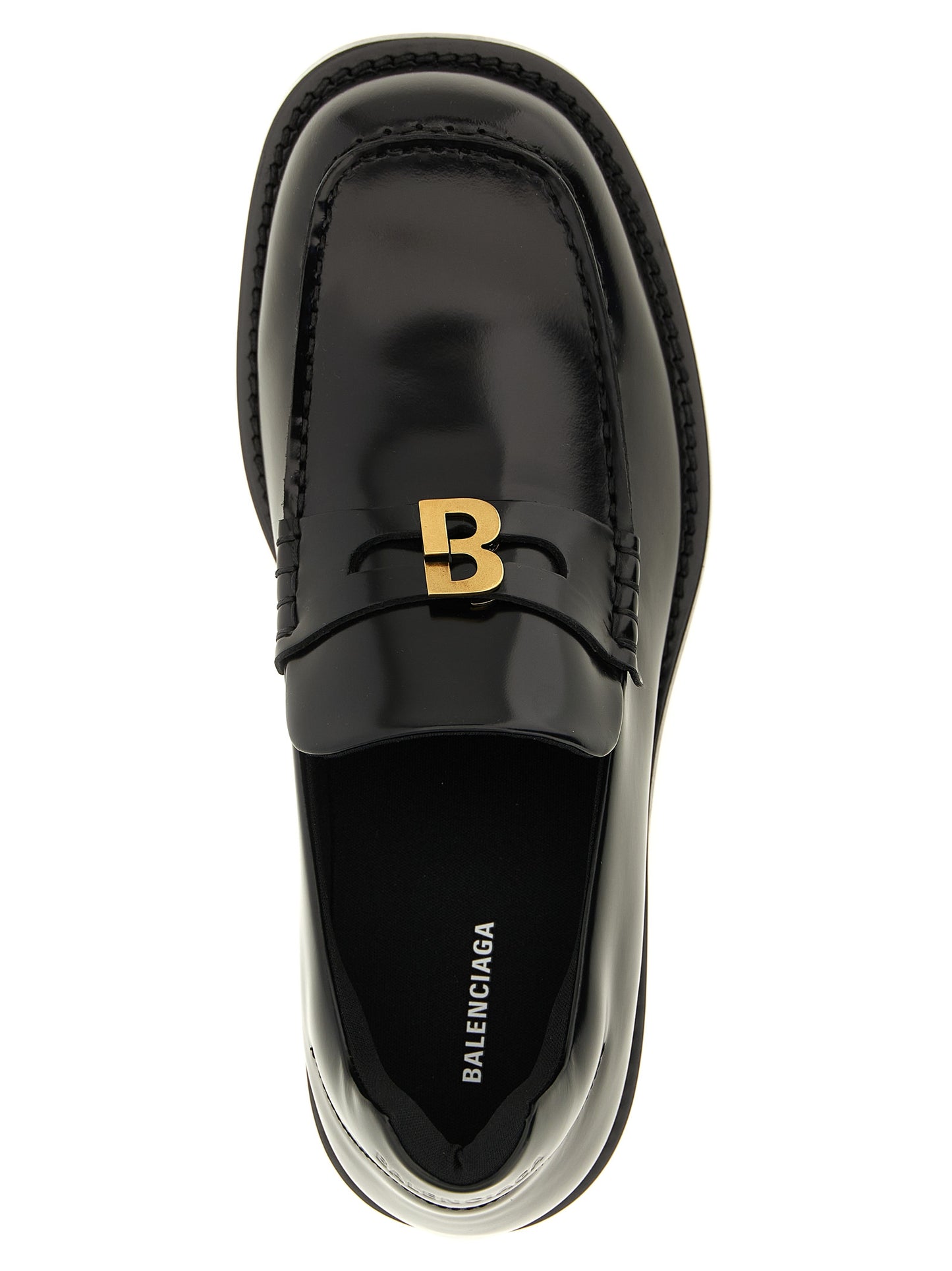 Black Calfskin Slip-On Loafers