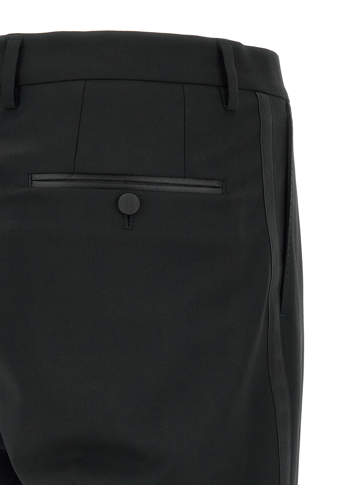 Black Virgin Wool Two-Piece Suit