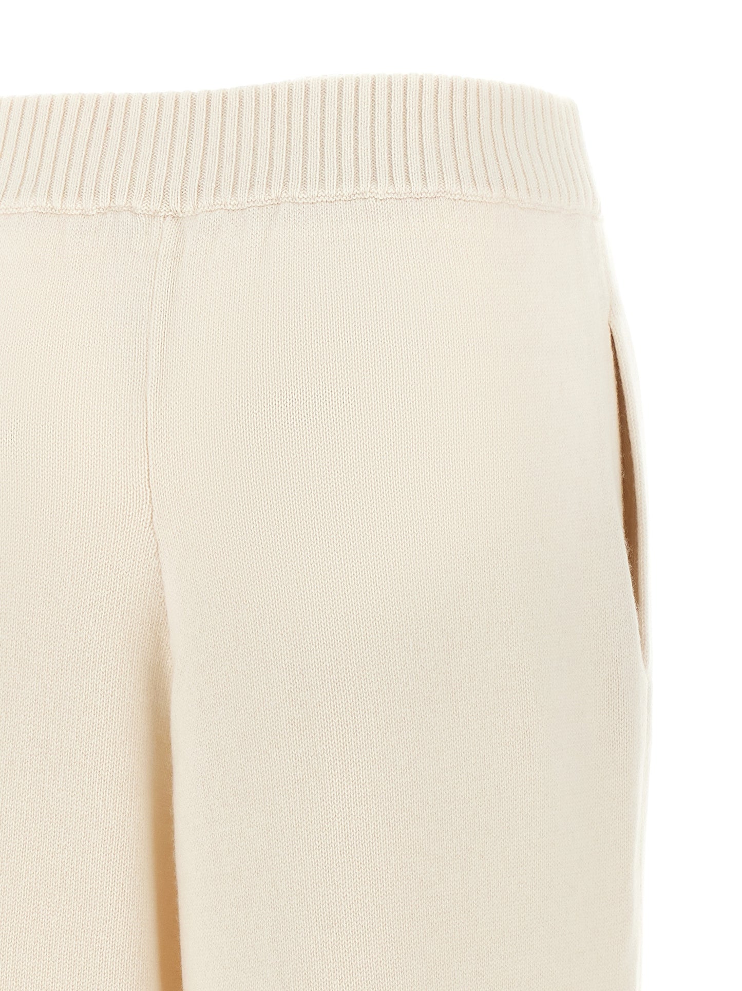 White Cashmere Athletic Pants