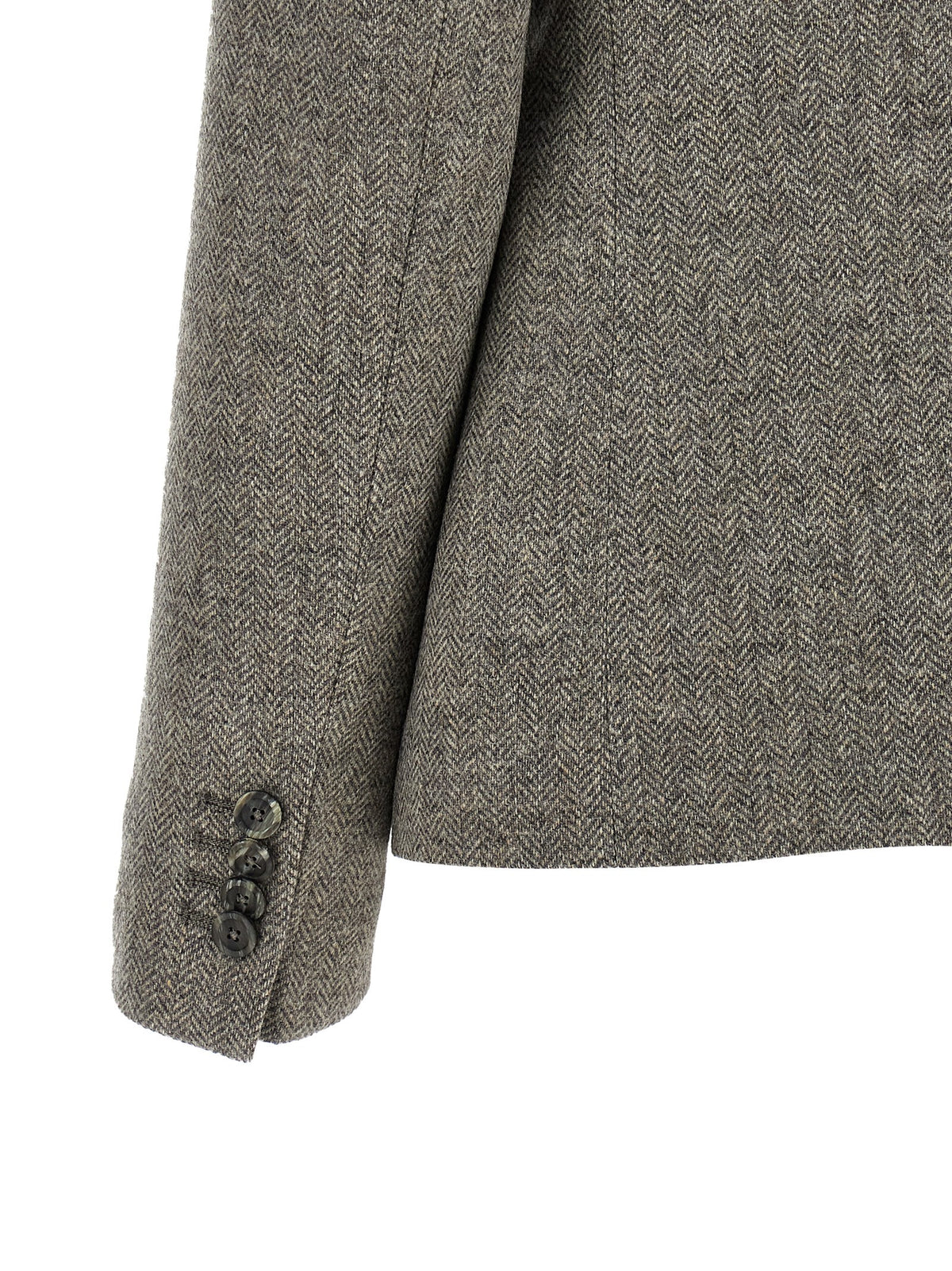 Gray Virgin Wool Blazer