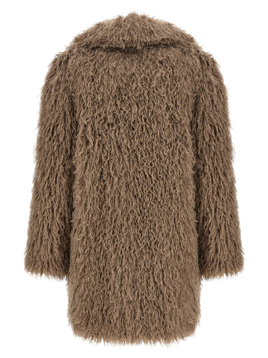Gray Polyester Coat