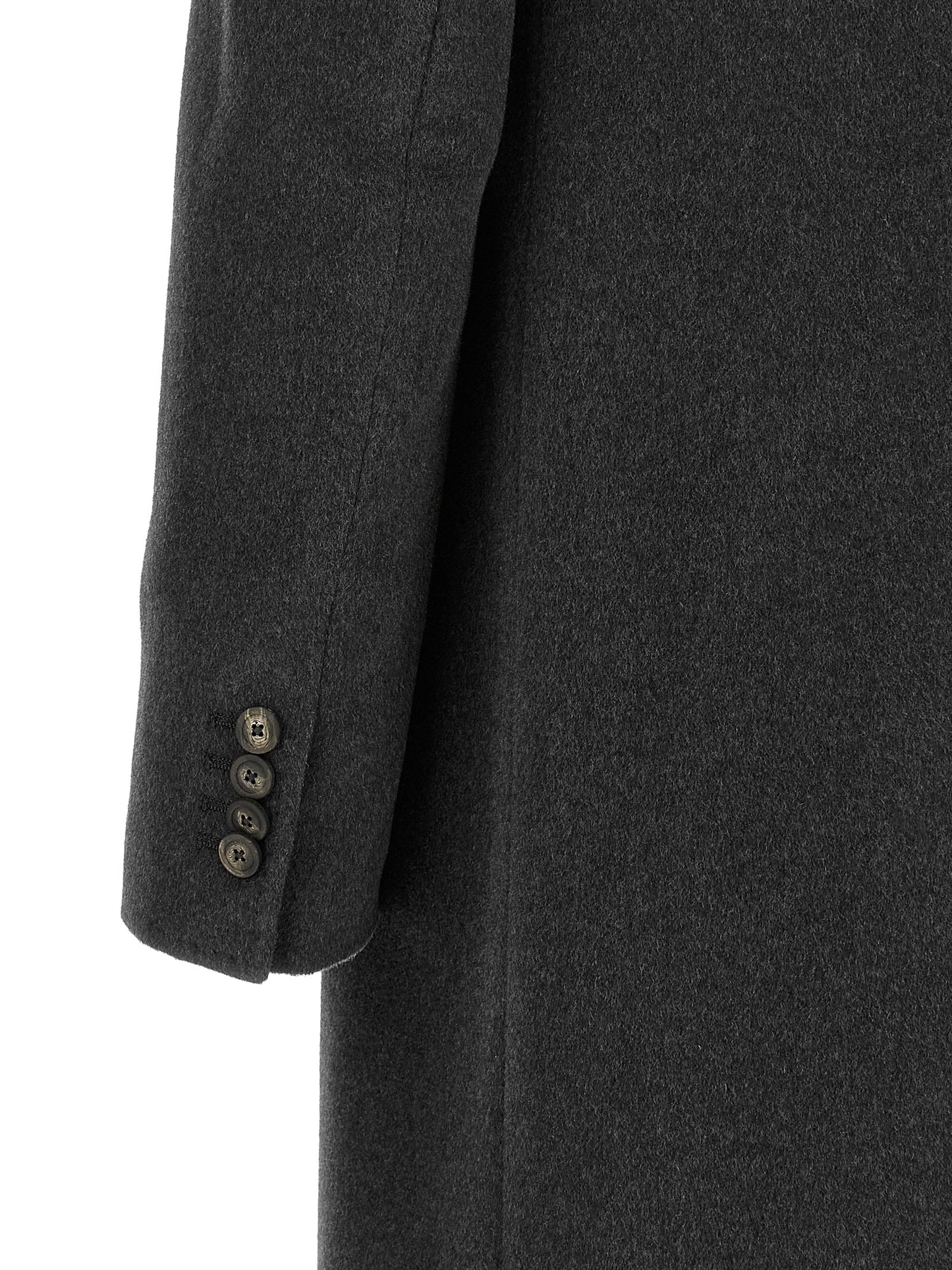 Gray Virgin Wool Coat