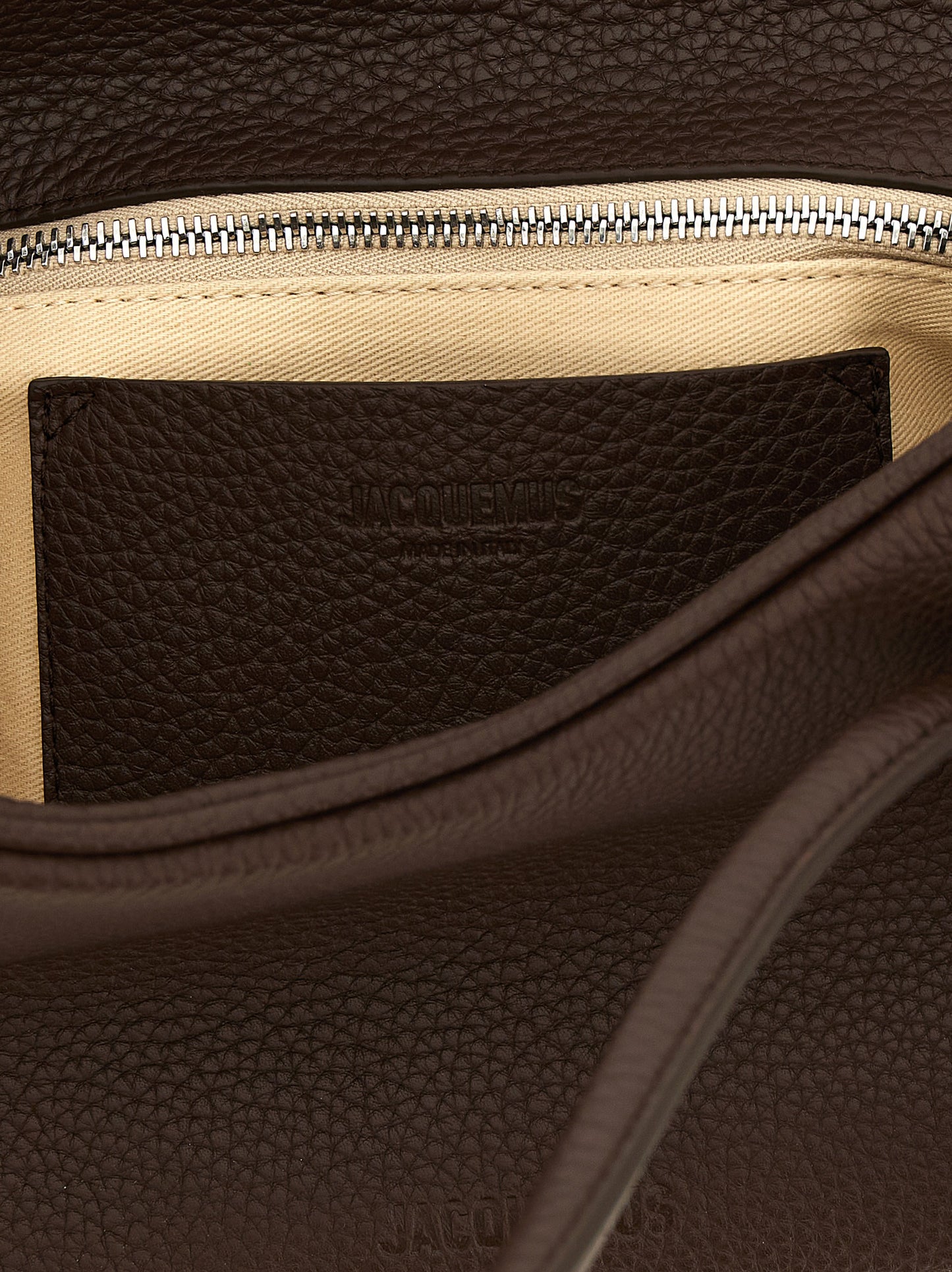 Brown Calfskin Shoulder Bag