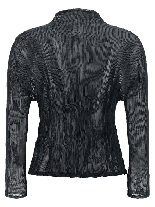 Blue Polyester Cardigan