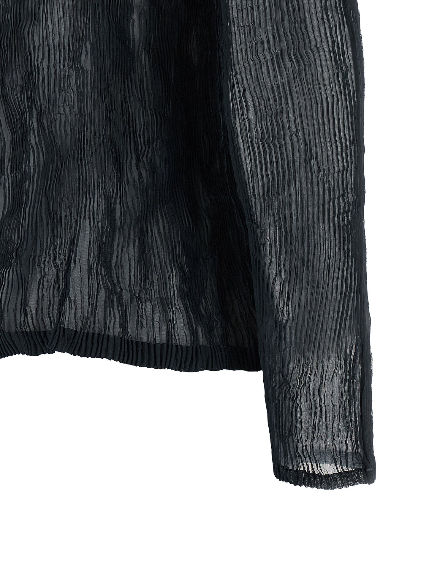 Black Polyester Cardigan